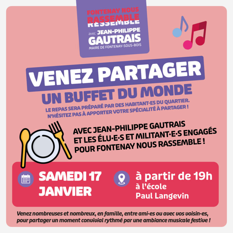 Venez partager un buffet du monde